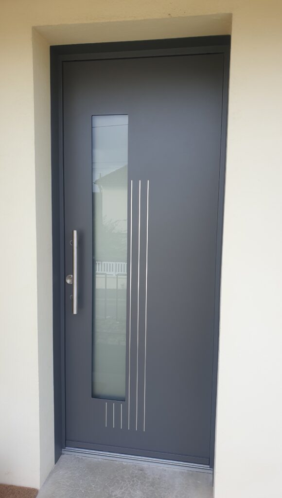 Porte d'entrée en aluminium - K-Line - Déclic Habitat